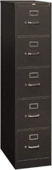 Hon - 15" Wide x 60" High x 26-1/2" Deep, 5 Drawer Vertical File - Steel, Charcoal - A1 Tooling