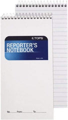 TOPS - 70 Sheet, 4 x 8", Legal/Wide (Style) Reporter\x92s Notebook - White - A1 Tooling