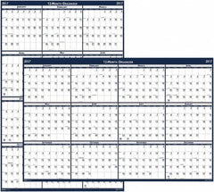 House of Doolittle - 1 Sheet, 48 x 32", Erasable Wall Planner - Blue & Gray - A1 Tooling