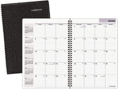 DayMinder - 24 Sheet, 7-7/8 x 11-7/8", Monthly Planner - Black - A1 Tooling