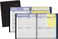 AT-A-GLANCE - 38 Sheet, 8 x 9-7/8", Weekly/Monthly Planner - Black - A1 Tooling