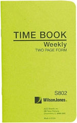 Wilson Jones - 36 Sheet, 4-1/8 x 6-3/4", Foreman\x92s Time Book - White - A1 Tooling