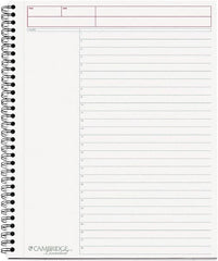 Cambridge - 80 Sheet, 8-1/2 x 11", Business Notebook - Black - A1 Tooling