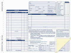 TOPS - 50 Sheet, 8-1/2 x 11-3/4", Order Forms - Blue & White - A1 Tooling