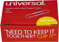 UNIVERSAL - 1-3/4" Wide Jumbo Binder Clip - Silver - A1 Tooling