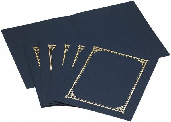 Geographic - 6 Piece Navy Blue Document Holders-Certificate/Document - 9-3/4" High x 12-1/2" Wide - A1 Tooling