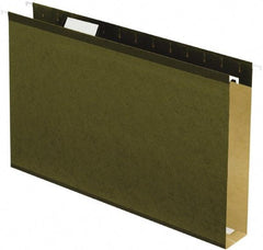 Pendaflex - 9-1/2 x 14-1/2", Legal, Standard Green, Hanging File Folder - 11 Point Stock, 1/5 Tab Cut Location - A1 Tooling