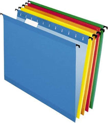 Pendaflex - 8-1/2 x 11", Letter Size, Assorted Colors, Hanging File Folder - 11 Point Stock, 1/5 Tab Cut Location - A1 Tooling