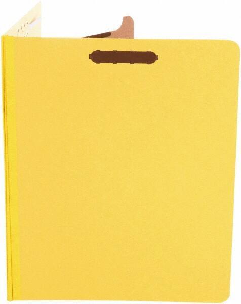 UNIVERSAL - 8-1/2 x 11", Letter Size, Yellow, Classification Folders with Top Tab Fastener - 25 Point Stock, Right of Center Tab Cut Location - A1 Tooling