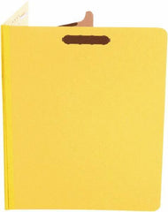 UNIVERSAL - 8-1/2 x 11", Letter Size, Yellow, Classification Folders with Top Tab Fastener - 25 Point Stock, Right of Center Tab Cut Location - A1 Tooling