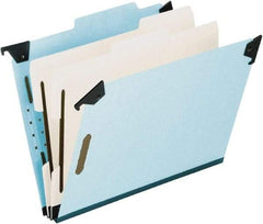 Pendaflex - 9-1/2 x 14-1/2", Legal, Blue, Hanging File Folder - 25 Point Stock, Right of Center Tab Cut Location - A1 Tooling