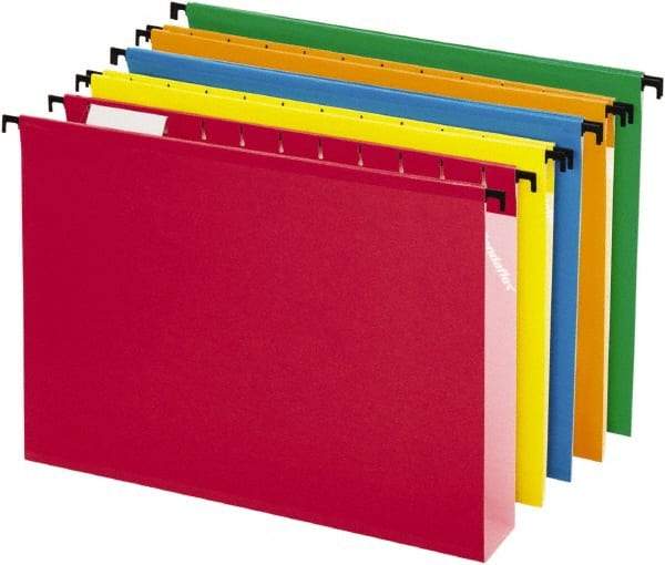 Pendaflex - 8-1/2 x 11", Letter Size, Assorted Colors, Hanging File Folder - 11 Point Stock, 1/5 Tab Cut Location - A1 Tooling