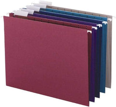 SMEAD - 8-1/2 x 11", Letter Size, Assorted Colors, Hanging File Folder - 11 Point Stock, 1/5 Tab Cut Location - A1 Tooling