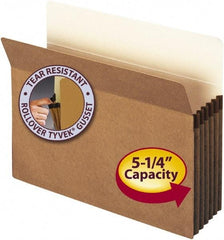 SMEAD - 8-1/2 x 11", Letter Size, Brown, 5-1/4" Expanding Wallet - 11 Point Stock, Straight Tab Cut Location - A1 Tooling