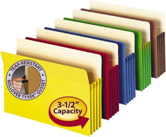 SMEAD - 8-1/2 x 11", Letter Size, Assorted Colors, Expansion Folders - Straight Tab Cut Location - A1 Tooling