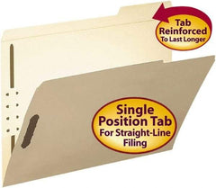 SMEAD - 8-1/2 x 11", Letter Size, Manila, File Folders with Top Tab - 11 Point Stock, 1/3 Tab Cut Location - A1 Tooling