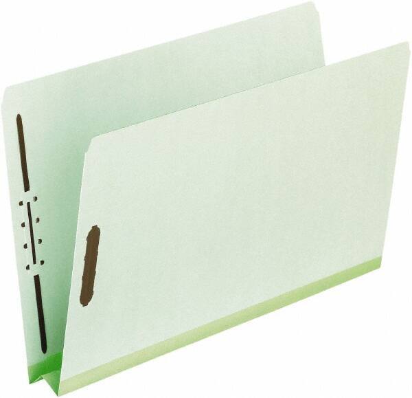 Pendaflex - 8-1/2 x 11", Letter Size, Green, Classification Folders with Top Tab Fastener - 25 Point Stock, Straight Tab Cut Location - A1 Tooling