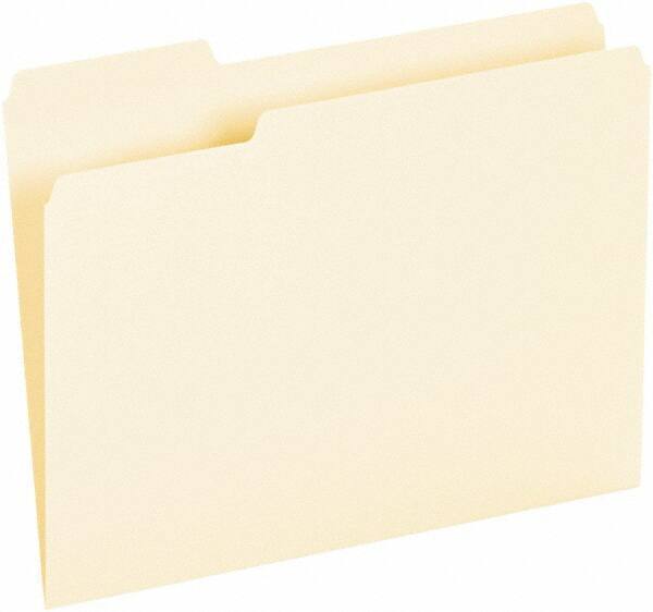 UNIVERSAL - 8-1/2 x 11", Letter Size, Manila, File Folders with Top Tab - Assorted Tab Cut Location - A1 Tooling