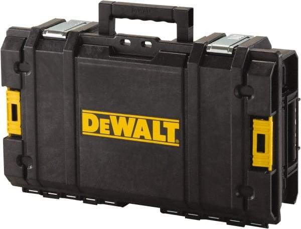 DeWALT - 1 Piece, Black Suitcase - 13-1/4" Deep x 6-1/4" High x 21-3/4" Wide, Storage Pockets, (4) Deep Large Cups - A1 Tooling