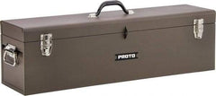 Proto - Hip-Roof Tool Box - 19" Wide x 7" Deep x 7" High, Steel, Red - A1 Tooling