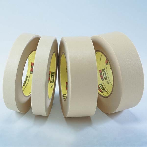 3M - 9" Wide x 60 Yd Long x 6.3 mil Tan Crepe Paper Masking Tape - A1 Tooling