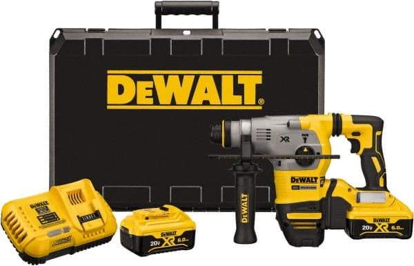 DeWALT - 20 Volt 1-1/8" SDS Plus Chuck Cordless Rotary Hammer - 0 to 4,480 BPM, 0 to 1,500 RPM, Reversible - A1 Tooling