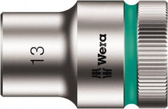 Wera - 1/2" Drive, Standard Hand Socket - 6 Points, Chrome Vanadium, Chrome Finish - A1 Tooling