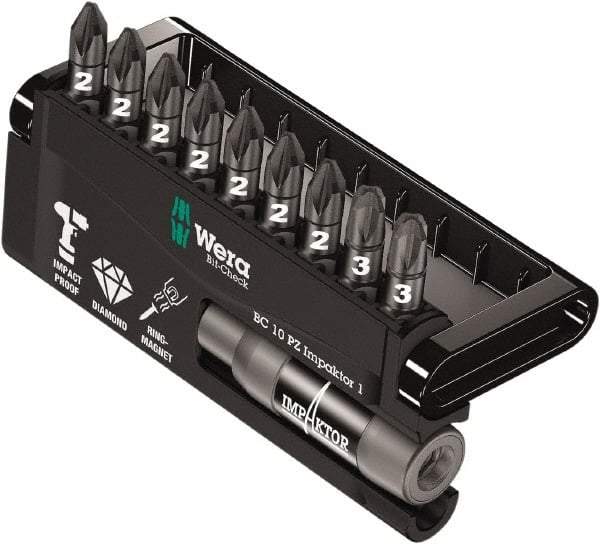 Wera - Posidriv Bit Set - 1/4" Drive - A1 Tooling