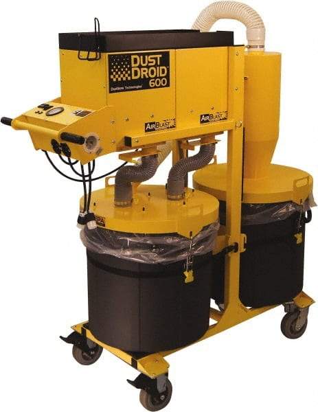 Dustless Technologies - 60 Gal, Plastic Tank, Dry, HEPA Vacuum Cleaner - 15.5 Amps - A1 Tooling