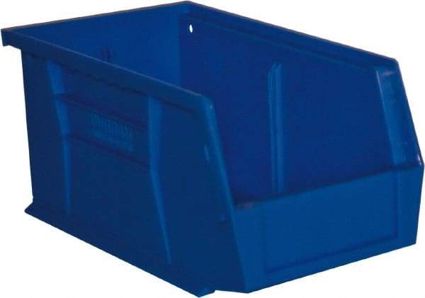 Durham - 11-3/8" Deep, Blue Plastic Hang and Stack Bins - 5" High x 5-1/2" Wide x 11-3/8" Long - A1 Tooling