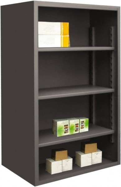 Durham - 3 Shelves, 4,950 Lb Capacity, Closed Shelving System - 60" Wide x 24" Deep x 60" High, Gray - A1 Tooling