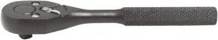 Proto - 1/4" Drive Pear Head Ratchet - Black Oxide Finish, 5" OAL, 90 Gear Teeth, Standard Handle, Reversible Head - A1 Tooling