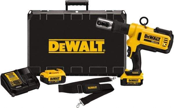 DeWALT - 4 Ton Electric Crimper - Includes DCE200, (2) DCB204, DCE115, Shoulder Strap - A1 Tooling