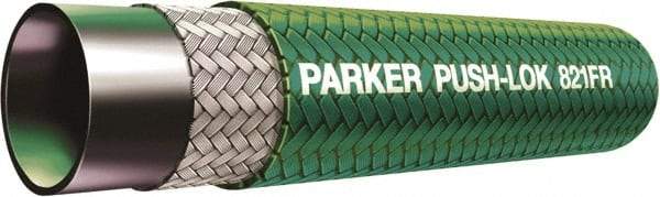 Parker - 1/4" ID x 1/2" OD CTL Push-on Air Hose - 350 Working psi, -40 to 212°F, Green - A1 Tooling