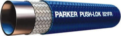 Parker - 1/4" ID x 1/2" OD CTL Push-on Air Hose - 350 Working psi, -40 to 212°F, Blue - A1 Tooling