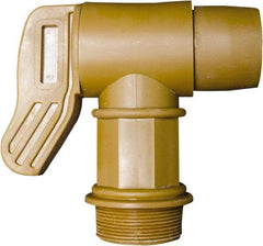 Detco - 2" NPT Plastic Rigid Drum Faucet - No Arrester, Manual Closing, 5" Long Extension - A1 Tooling