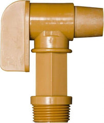 Detco - 3/4" NPT Plastic Rigid Drum Faucet - No Arrester, Manual Closing, 3" Long Extension - A1 Tooling