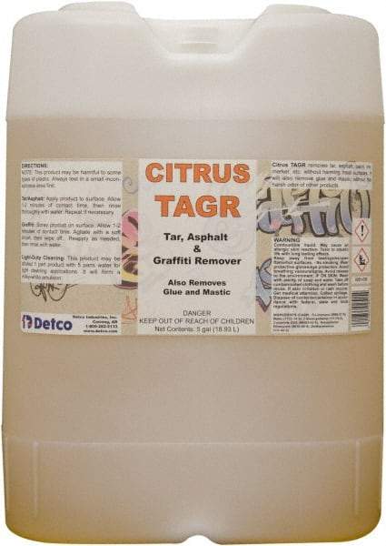 Detco - 5 Gal Drum Graffiti/Vandal Mark Remover - VOC Content g/L 533, Removes Graffiti - A1 Tooling