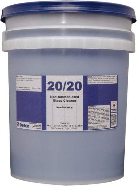 Detco - 5 Gal Pail Mint Glass Cleaner - Use on Glass - A1 Tooling