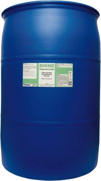 Detco - 55 Gal Drum Unscented Glass Cleaner - Concentrated, Use on Glass - A1 Tooling