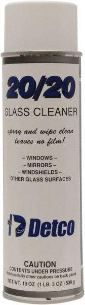 Detco - 20 oz Aerosol Can Mint Glass Cleaner - Use on Glass - A1 Tooling