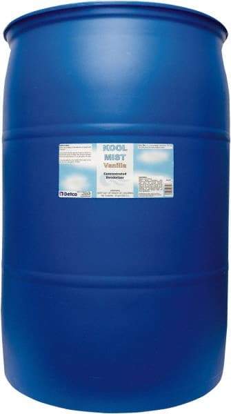 Detco - 55 Gal Drum Deodorizer - Liquid, Vanilla Scent, Concentrated, Environmentally Safe - A1 Tooling