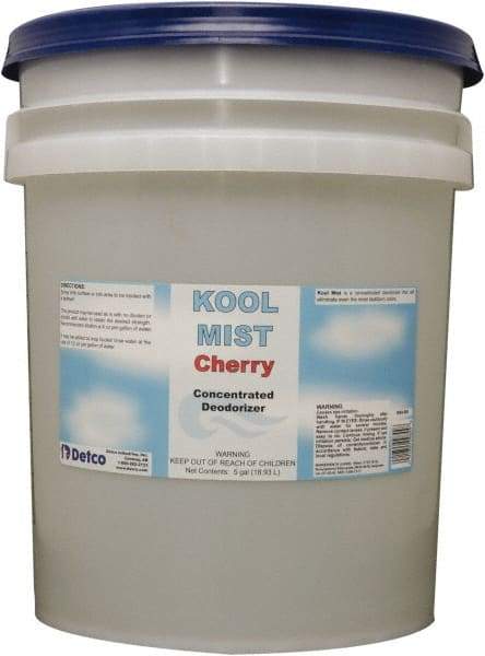 Detco - 5 Gal Pail Deodorizer - Liquid, Cherry Scent, Concentrated, Environmentally Safe - A1 Tooling