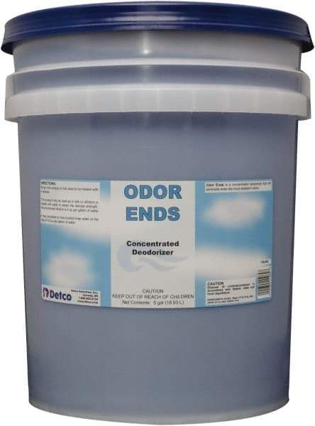 Detco - 5 Gal Pail Deodorizer - Liquid, Unscented, Concentrated, Environmentally Safe - A1 Tooling