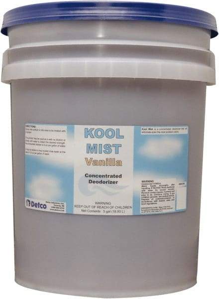 Detco - 5 Gal Pail Deodorizer - Liquid, Vanilla Scent, Concentrated, Environmentally Safe - A1 Tooling