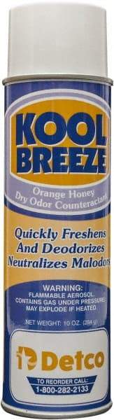 Detco - 20 oz Aerosol Can Deodorizer - Aerosol, Orange-Honey Scent, Environmentally Safe - A1 Tooling