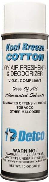 Detco - 20 oz Aerosol Can Deodorizer - Aerosol, Cotton Scent, Environmentally Safe - A1 Tooling