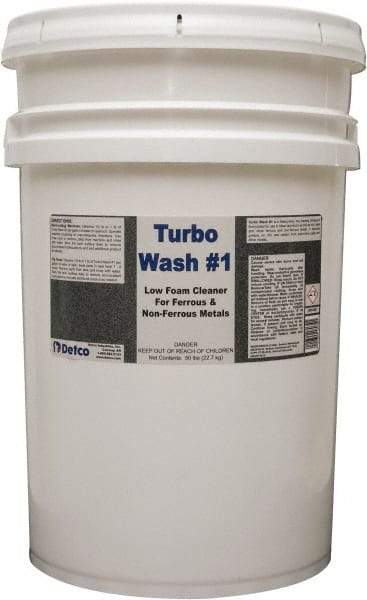 Detco - 50 Lb Bucket Cleaner/Degreaser - Granular, Alkaline, Unscented - A1 Tooling