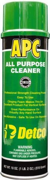 Detco - 20 oz Aerosol All-Purpose Cleaner - Aerosol, Butyl-Based, Lemon - A1 Tooling