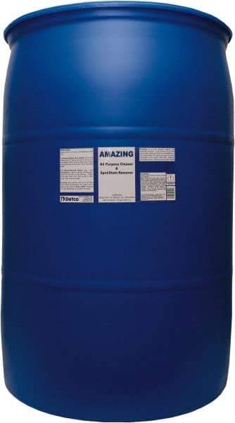 Detco - 55 Gal Drum Spot/Stain Cleaner - Liquid, Butyl-Based, Unscented - A1 Tooling